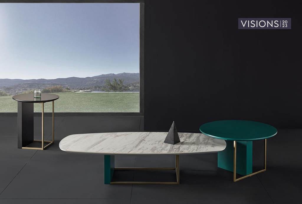 Havana Oval White Marble Coffee Table