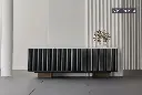 Osaka LED-Lit White Marble Sideboard – Designer Storage Cabinet