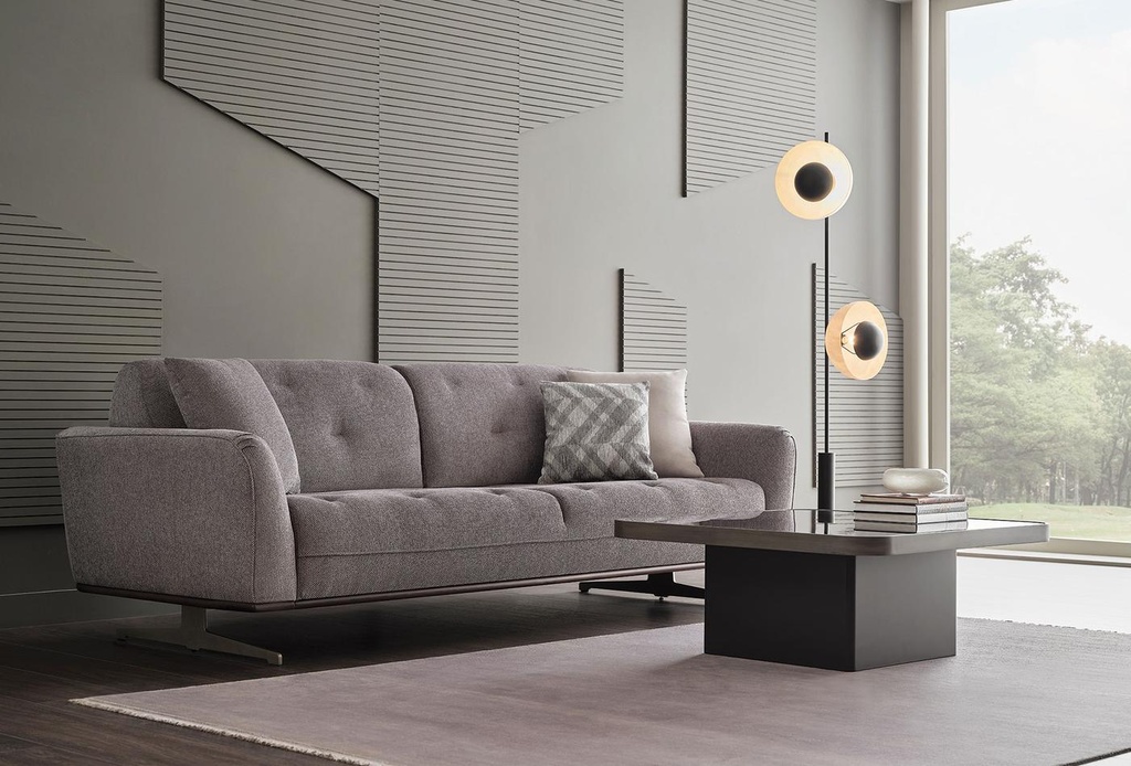 Marion 3-Seater Convertible Sofa Bed – Quilted Linen