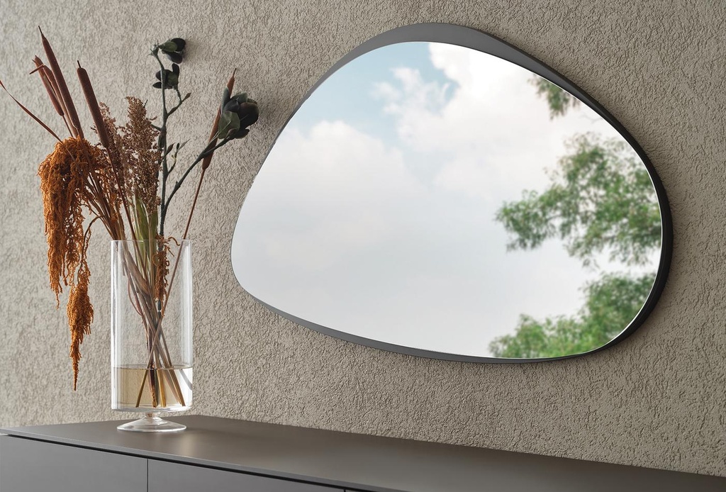 Marion Sideboard Mirror – Organic Shape, Natural Finish