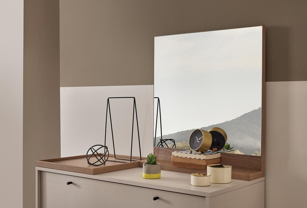 Loreto Mirror – Rectangular Natural Glass Wall or Table Mirror