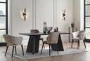 Riga Black Marble Dining Table (Seats 8)