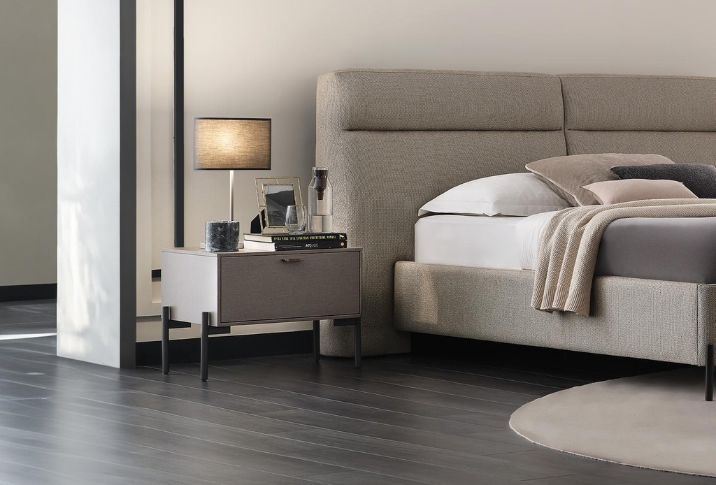 Berta Bronze Bedside Table – Designer Nightstand