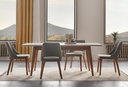 LORETO EXTENDABLE DINING TABLE WOOD LEG 1600X900 MM
