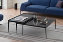 RIGA Square Black Marble Coffee Table