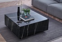 TOSCA Square Black Marble Coffee Table