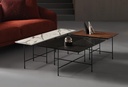 Solaro Rectangular Walnut Coffee Table